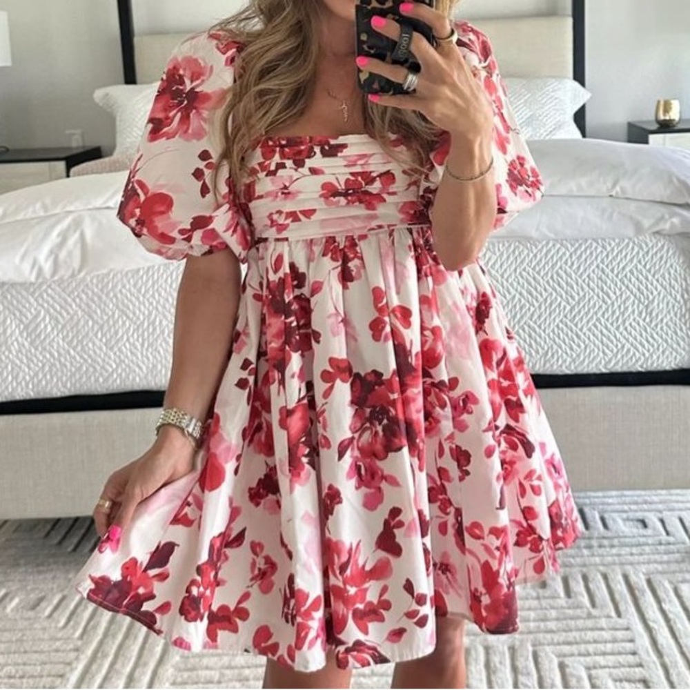 Emerson Poplin Puff Sleeve Mini Dress | Abercrombie & Fitch
